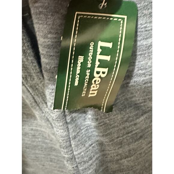 NWT LL Bean Cozy 1X Funnel Neck Pullover Marked Blue NWT Thumb holes - Picture 5 of 11